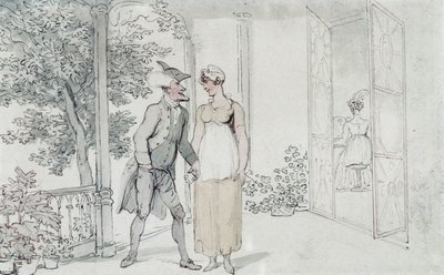 Attentions Amoureuses, vers 1800 - Thomas Rowlandson